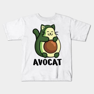 Avocat - cute and funny design for avocado lovers Kids T-Shirt